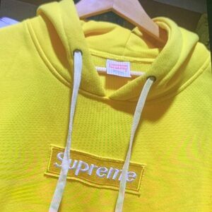 Supreme Bright Yellow Pullover Hoodie